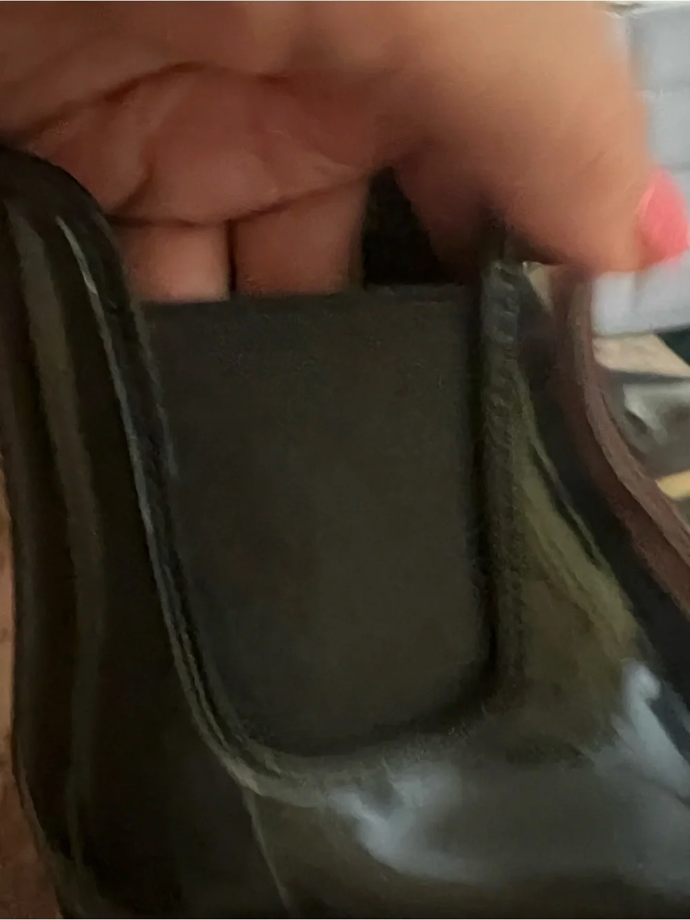 a new day Black Gloss Chelsea Rain Boots